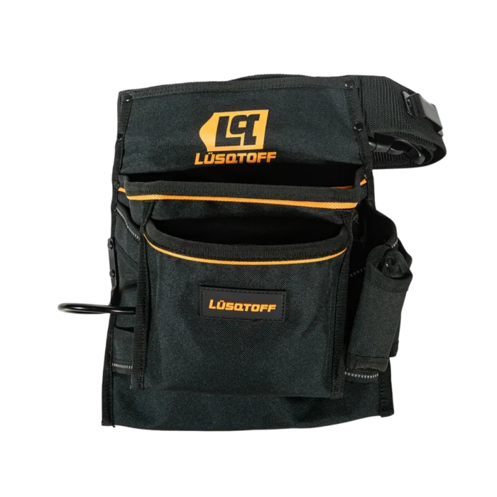 Cartuchera porta herramientas Lusqtoff L8030 con cinto y 8 bolsillos
