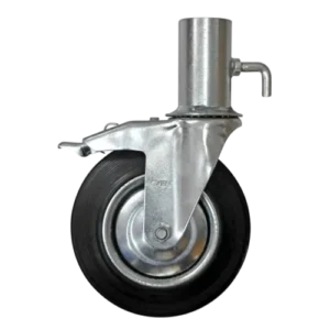 Rueda andamio Duroll RAGFD 160mm chapa goma giratoria con freno