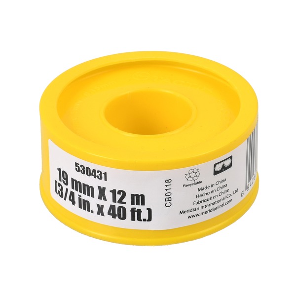 Cinta selladora de teflón amarilla 25MM X 10MT Tactix 530432